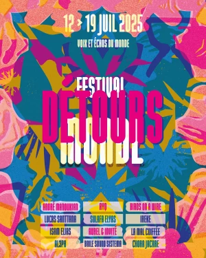 Affiche 22e édition Détours du monde