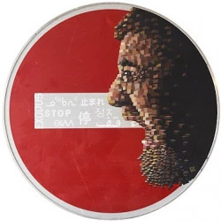 exodus - acrylique sur panneau - 80cm- 2018 - NG 