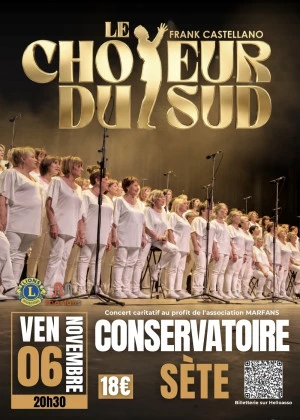 Affiche Concert caritatif du chœur du sud 