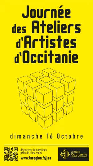 Affiche Journée des Ateliers d'Artistes d'Occitanie - dimanche 16 octobre 2022