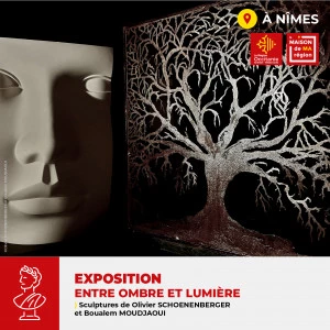 Affiche Exposition " Entre ombre et lumière "