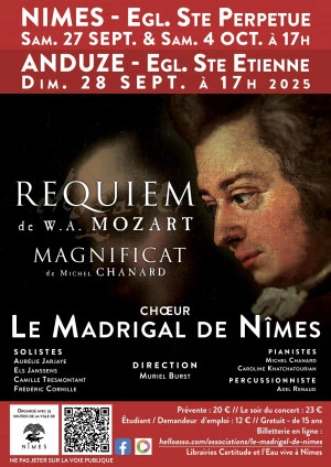 Affiche Concert Madrigal de Nîmes
