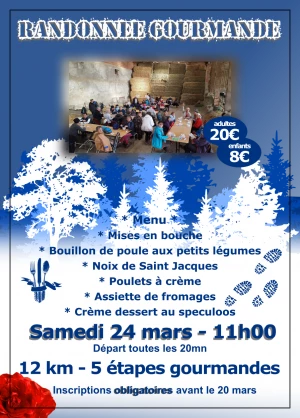 Affiche Randonnée Gourmande