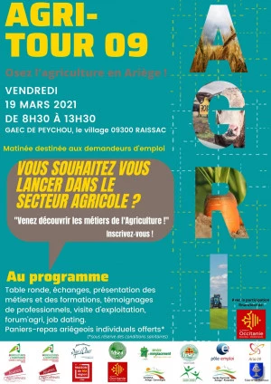 Affiche Agri-Tour 09- Découverte des métiers de l'Agriculture en Ariège