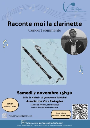 Affiche Raconte moi la clarinette !