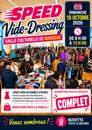 Affiche Speed Vide Dressing d'automne