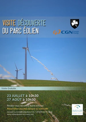 Affiche Visite du Parc éolien d'Assac