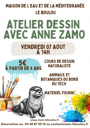 Affiche Atelier dessin naturaliste