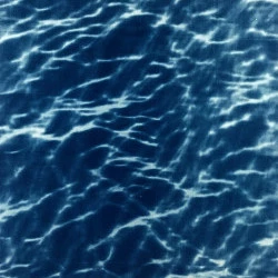 Reflet - Cyanotype sur toile, 120x89 cm