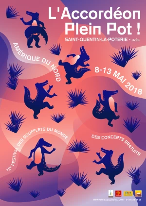 Affiche Festival l'Accordéon Plein Pot ! 