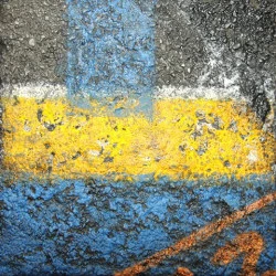 Marquage de chantier Dan N92 - Matière brute et peinture acrylique - photo 