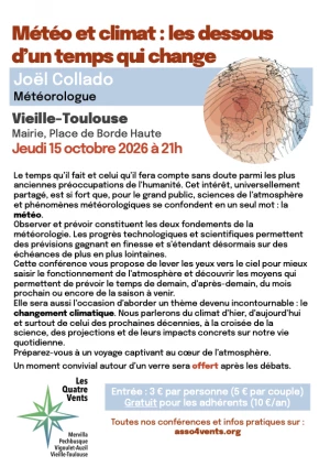 Affiche Météo et Climat : Les dessous d'un temps qui change par Joël Collado
