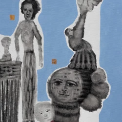 Plop - huile sur toile 40 x 50 cm - Joseph Lazaro 