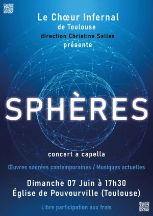 Affiche "Sphères", concert a capella