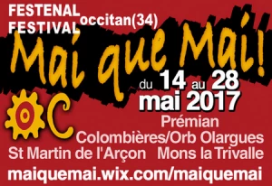 Affiche Festival Occitan "Mai que Mai" 