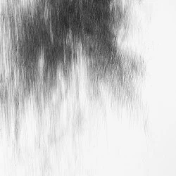 Through , fraying 202 3 - 60cm x 80ht - stylo sur papier Fabriano 600gr