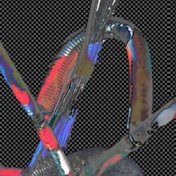 Philippe PENNEMAN - Estampe numérique, impression directe sur métal. Dimensions : 20X20 cm sans cadre