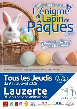 Affiche Jeu de piste : L'énigme de lapin de Pâques
