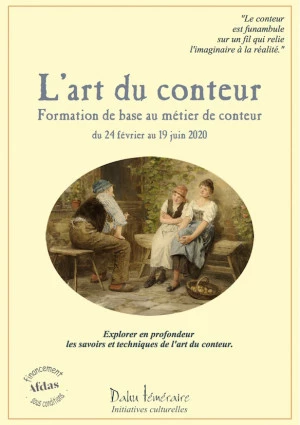 Affiche L'ART du conteur - formation professionnelle à l'art du conte