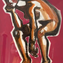 Nu2 - Acrylique sur papier