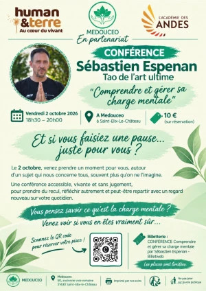 Affiche CONFÉRENCE « Comprendre et gérer sa charge mentale »