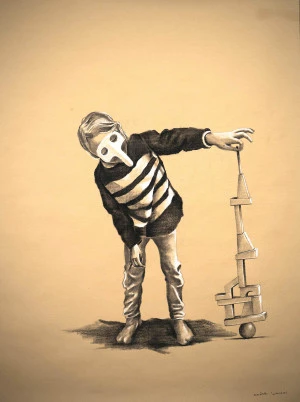 Affiche Sadek Lamri, En équilibre suite … + nouvel accrochage