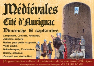 Affiche Les Médiévales d'Aurignac 
