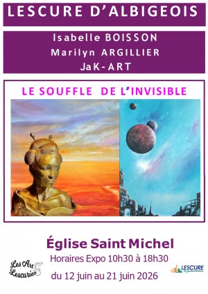Affiche Exposition "Le souffle de l'invisible" 