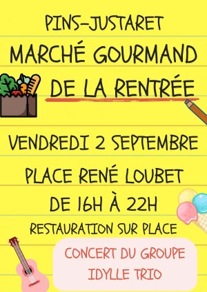 Affiche Marché Gourmand de la rentrée