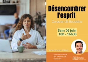 Affiche désencombrer l'esprit : ce qu'en dit Bouddha