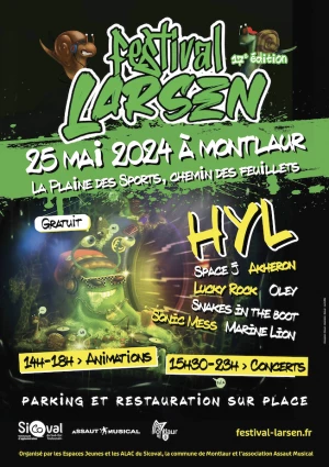 Affiche Le Festival Larsen revient pour une 17ème édition !