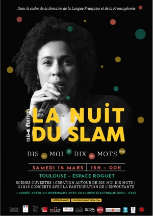 Affiche Festival Nuit du Slam Occitanie - Toulouse 