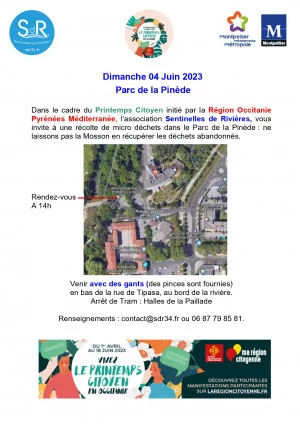 Affiche Au Parc de la Pinède à Montpellier