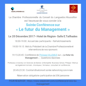 Affiche Conférence sur "Le Futur du Management"