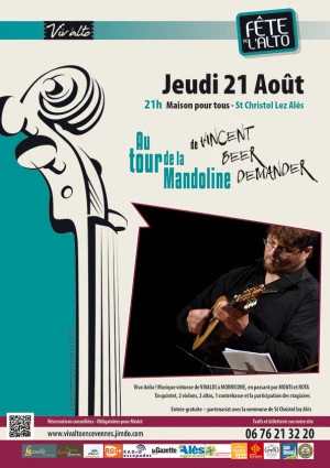 Affiche Autour de la mandoline de Vincent BEER DEMANDER