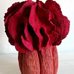 Jeune élémentaire amoureux - fibres végétale en pâte, pigments