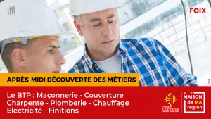 Affiche APRÈS-MIDI DÉCOUVERTE DES MÉTIERS DU BTP