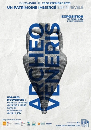 Affiche Exposition Archéo Veneris, un patrimoine immergé enfin révélé