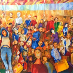 Airport - huile sur toile 120x190 - Claude René Tarrit 