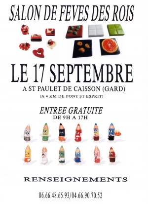 Affiche 3ième Salon de collectionneurs de fèves des rois