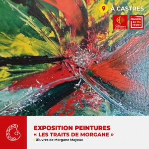 Affiche Exposition "Les Traits de Morgane" par Morgane Mayeux
