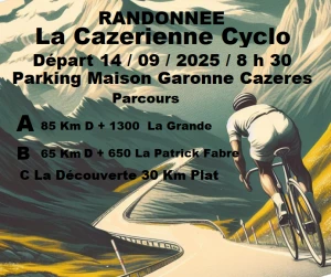 Affiche La Cazerienne Cyclo 