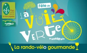 Affiche Fête de la voie verte Passa Païs - Rando-vélo gourmande