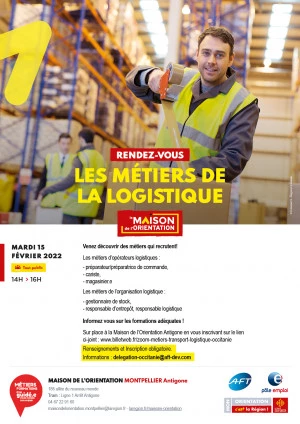 Affiche Métiers de la Logistique