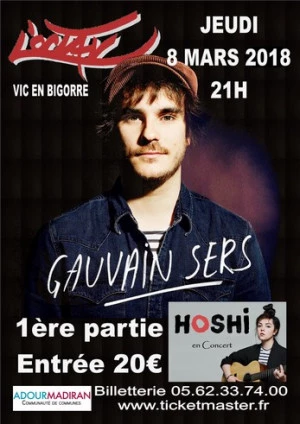 Affiche GAUVAIN SERS et HOSHI en concert à l'OCTAV