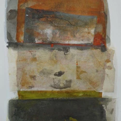Sans titre - Encres et collages sur papier 55 x 40 cm