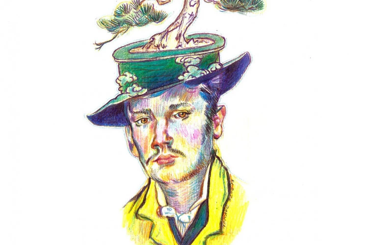 Bonsaïs 2 - crayon sur papier 40x30 cm, 2023