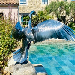 Cormorant - 2m large, inox poli