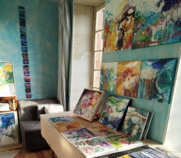 Al'atelier - <p>mes peintures finies</p> - Elisabeth Augendre

