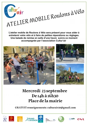 Affiche Atelier mobile Roulons à Vélo
